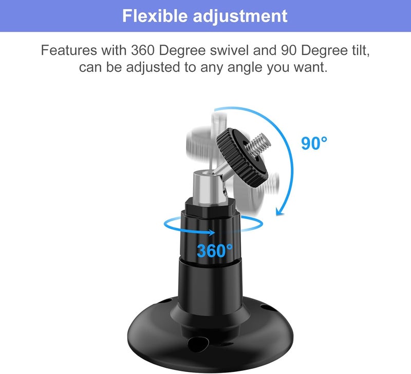 PEF Blink Outdoor 4 (4th Gen) Wall Mount, Weatherproof Protective Cover and 360 Degree Adjustable Mount with Blink Sync Module Mount for Blink Outdoor Indoor Security Camera (Black, 1 Pack) - Image 5